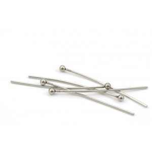 30MM STAINLESS STEEL BALL HEADPINS (PACK OF 20)
